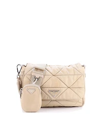 Pre-Owned Prada Padded Flap Shoulder Bag Quilted Tessuto