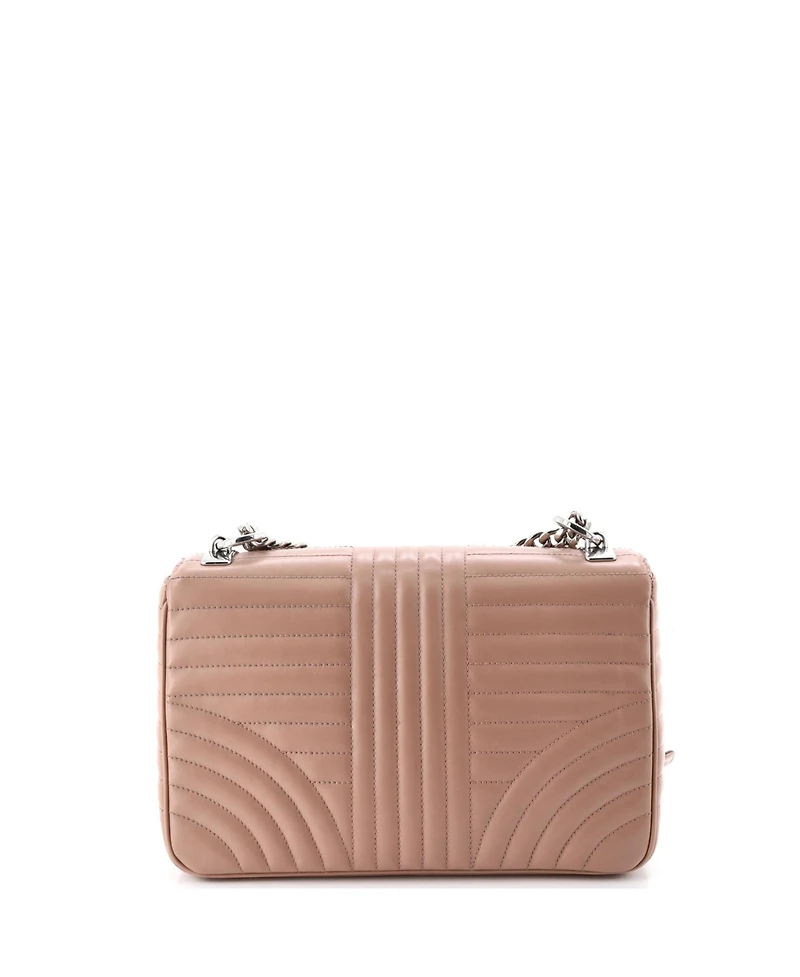 Pre-Owned Prada Large Chain Flap Shoulder Bag Diagramme Quilted Leather