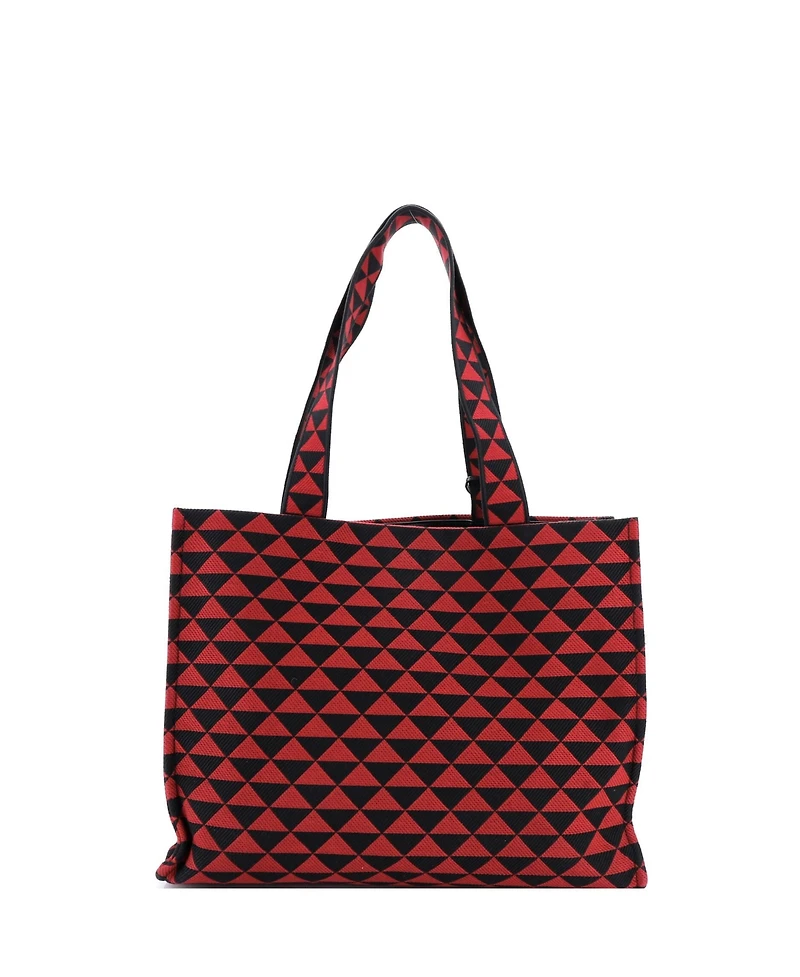 Pre-Owned Prada Horizontal Symbole Shopper Tote Jacquard