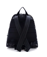 Pre-Owned Gucci Zip Front Pocket Backpack Camouflage Gg Denim