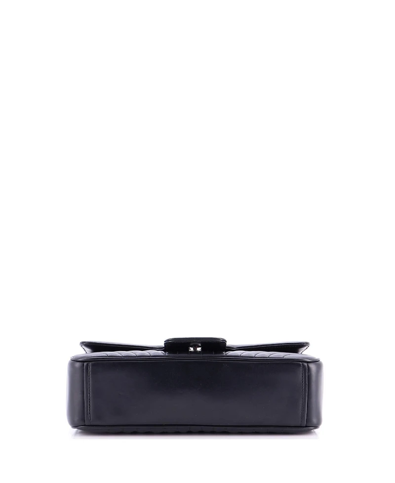 Pre-Owned Prada Chain Flap Shoulder Bag Diagramme Quilted Leather