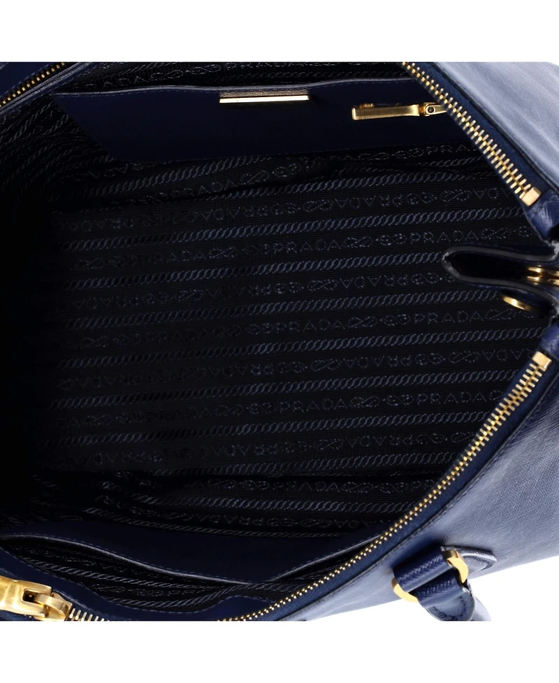 Pre-Owned Prada Galleria Double Zip Tote Saffiano Leather