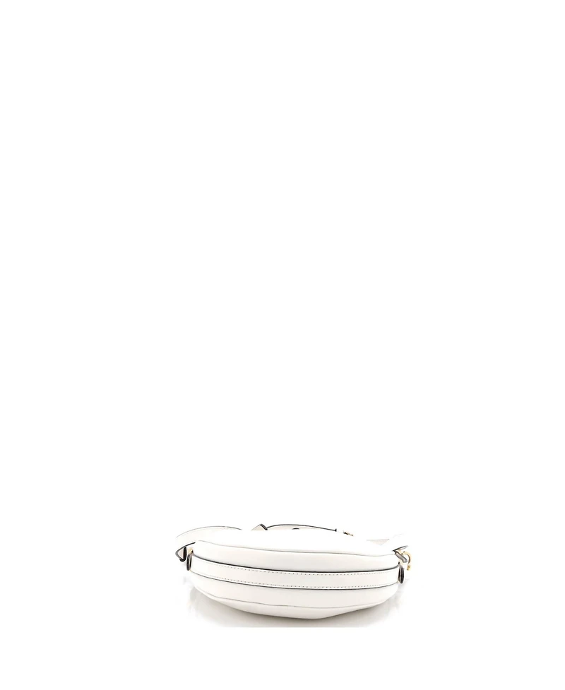 Pre-Owned Prada Mini Arque Half Moon Hobo Leather