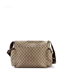 Pre-Owned Gucci Diaper Bag Gg Coated Canvas