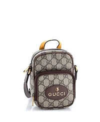 Pre-Owned Gucci Mini Neo Vintage Top Handle Crossbody Bag Gg Coated Canvas