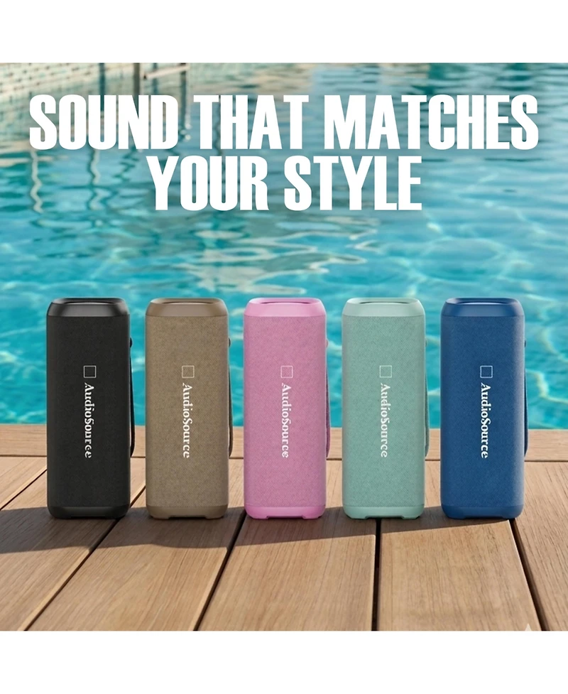 Audiosource AS730 30W Portable Bluetooth Speaker w/ IP67 Waterproof & 12H Battery
