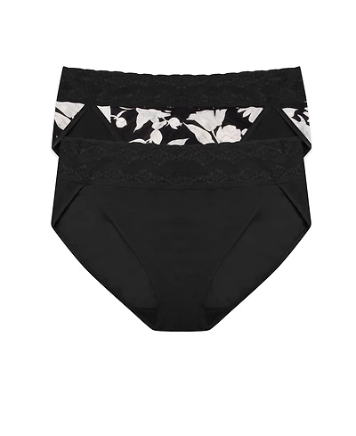 Natori Women's Bliss Perfection One French Cut Brief 2-Pack