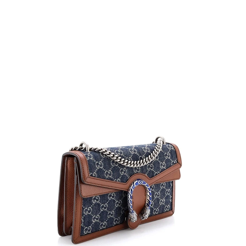 Pre-Owned Gucci Small Dionysus Bag Gg Denim