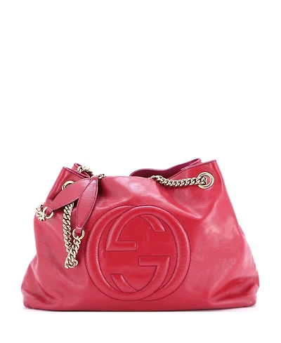 Pre-Owned Gucci Medium Soho Chain Strap Shoulder Bag Patent