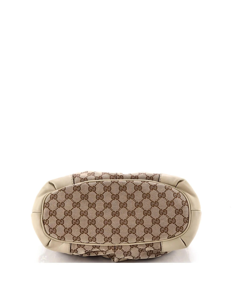 Pre-Owned Gucci Medium Sukey Tote Gg Canvas with Leather