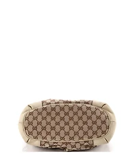 Pre-Owned Gucci Medium Sukey Tote Gg Canvas with Leather