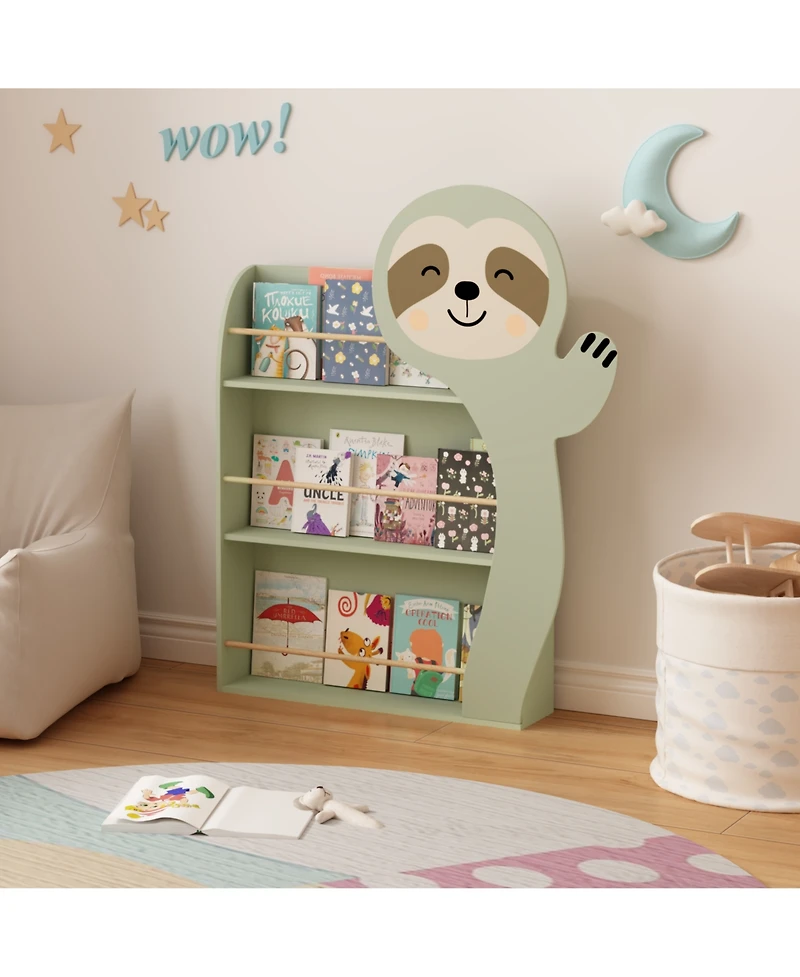 Rainsken Sloth Kids Bookshelf