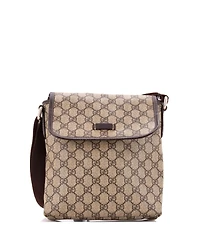 Pre-Owned Gucci Small Flap Messenger Gg Coated Canvas