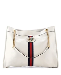 Pre-Owned Gucci Large Rajah Chain Tote Leather
