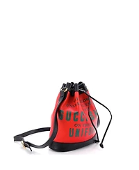 Pre-Owned Gucci 100 Bucket Bag Printed Leather