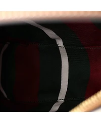 Pre-Owned Gucci Large Emblem Shoulder Bag Gg Coated Canvas with Leather