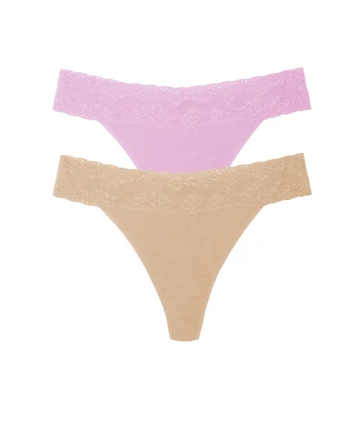 Natori Women's Bliss Perfection One Thong 2-Pack