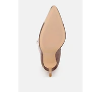 Ridda Metallic Cap Toe Denim Boots