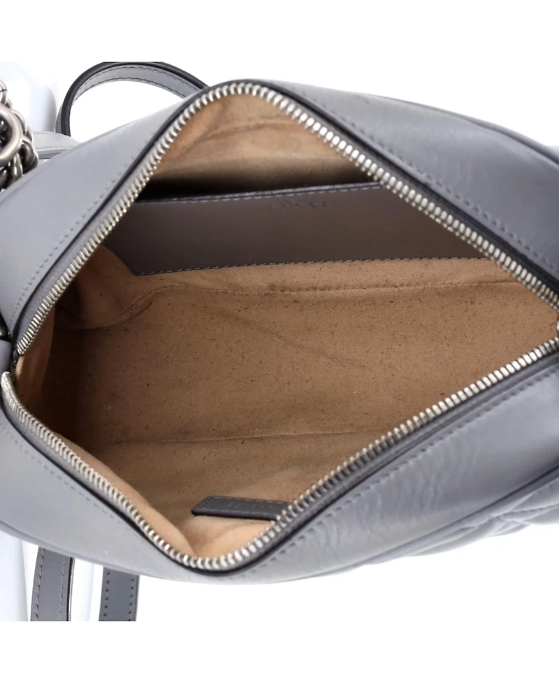 Pre-Owned Gucci Small Gg Marmont Shoulder Bag Mixed Matelasse Leather