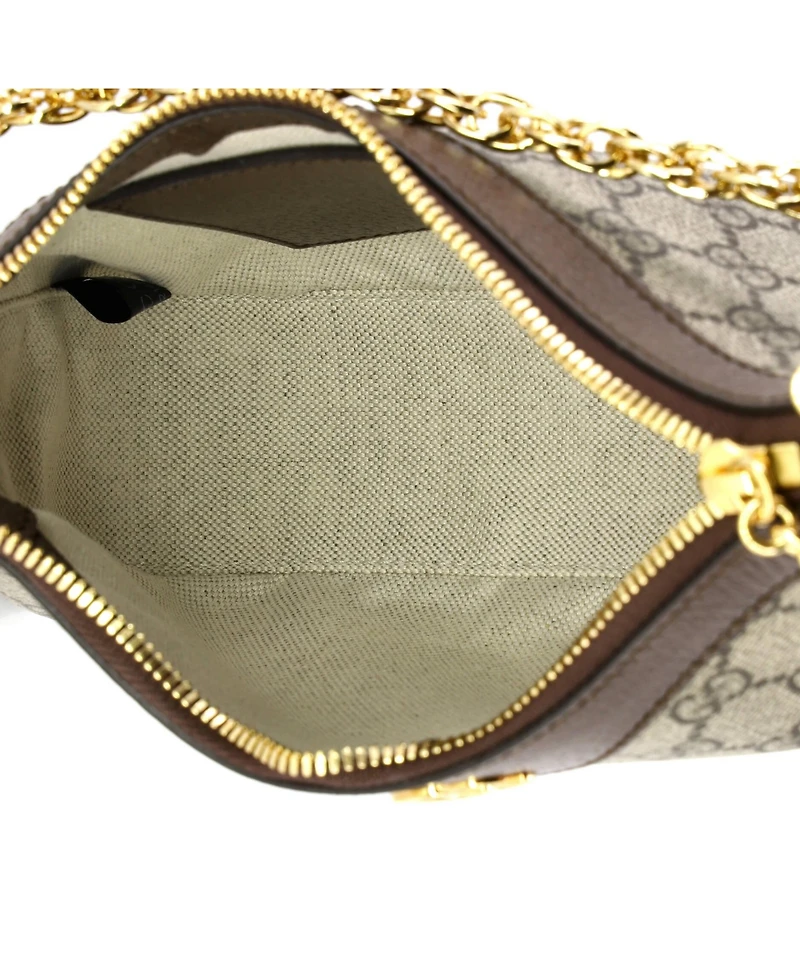 Pre-Owned Gucci Small Ophidia Charm Shoulder Bag Gg Coated Canvas