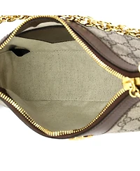 Pre-Owned Gucci Small Ophidia Charm Shoulder Bag Gg Coated Canvas