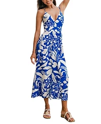 Cupshe Women's Into the Sunset Tropical Maxi Beach Dress