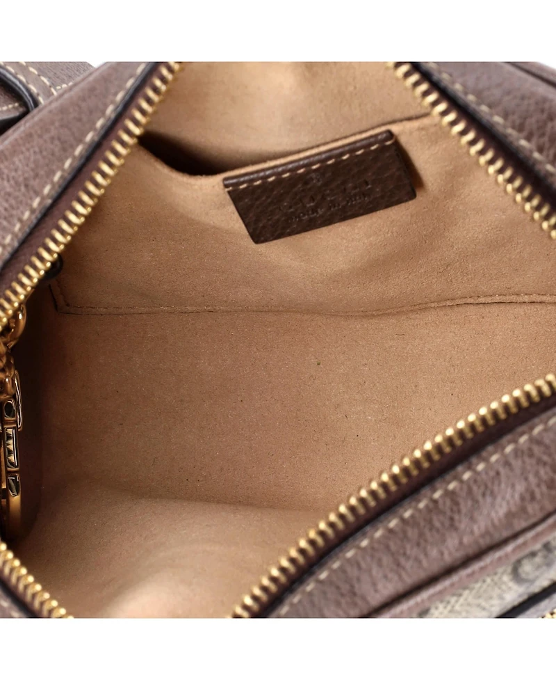 Pre-Owned Gucci Mini Ophidia Shoulder Bag Gg Coated Canvas