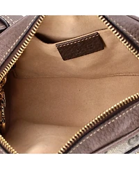 Pre-Owned Gucci Mini Ophidia Shoulder Bag Gg Coated Canvas