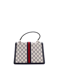 Pre-Owned Gucci Small Ophidia Flap Top Handle Bag Gg Coated Canvas