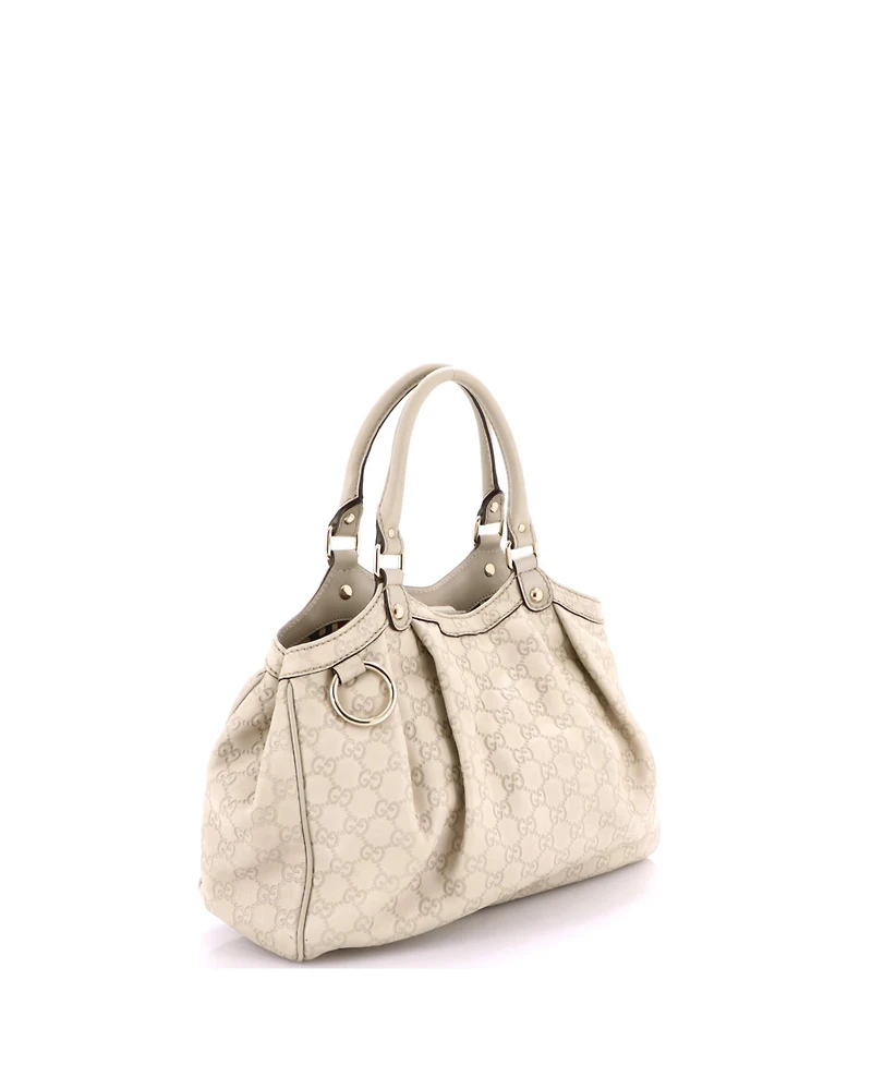 Pre-Owned Gucci Medium Sukey Tote Guccissima Leather