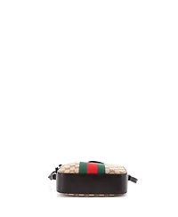 Pre-Owned Gucci Bee Web Camera Bag Gg Canvas