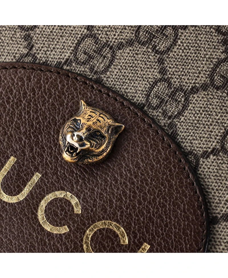 Pre-Owned Gucci Neo Vintage Wristlet Pouch Gg Coated Canvas