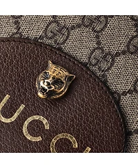 Pre-Owned Gucci Neo Vintage Wristlet Pouch Gg Coated Canvas