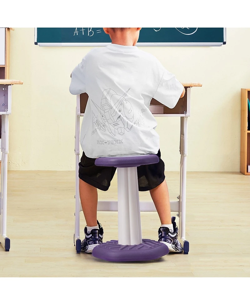 Gouun Kids Wobble Chair with Cushion Active Flexible Seating Stool for Ages 7 to 14