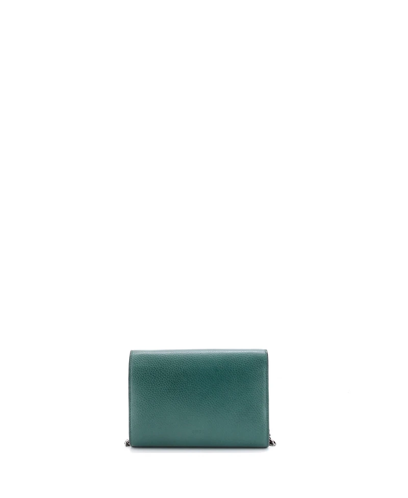 Pre-Owned Gucci Small Dionysus Chain Wallet Leather with Embellished Detail