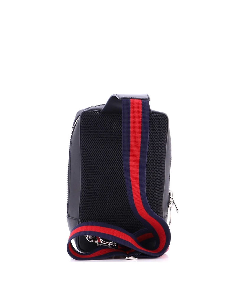 Pre-Owned Gucci Small Soft Zip Sling Bag Gg Coated Canvas