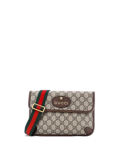 Pre-Owned Gucci Neo Vintage Flap Belt Bag Gg Coated Canvas