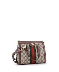Pre-Owned Gucci Small Ophidia Top Handle Tote Gg Coated Canvas