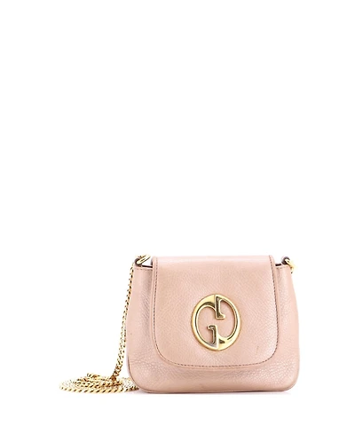 Pre-Owned Gucci Small 1973 Chain Shoulder Bag Leather