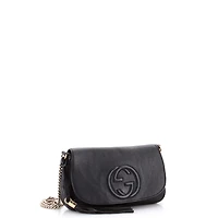 Pre-Owned Gucci Medium Soho Chain Crossbody Bag Leather