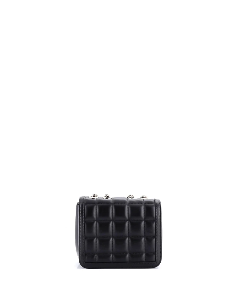Pre-Owned Gucci Mini Deco Chain Flap Bag Mixed Matelasse Leather