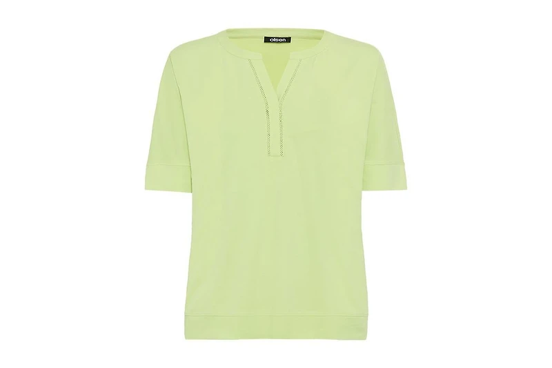 Olsen Women's Split Neck T-Shirt