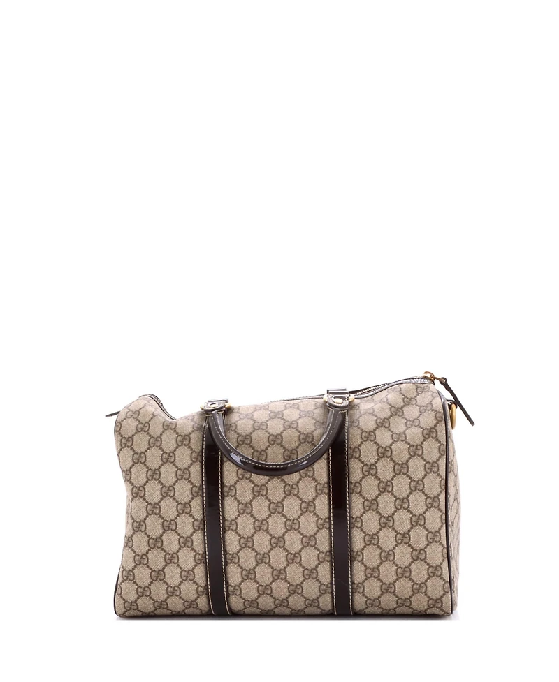Pre-Owned Gucci Medium Joy Boston Bag Gg Coated Canvas