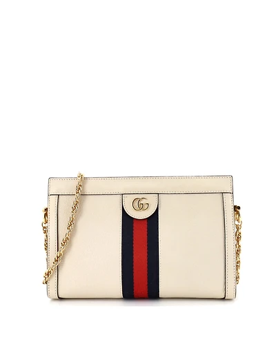 Pre-Owned Gucci Small Ophidia Chain Shoulder Bag Leather