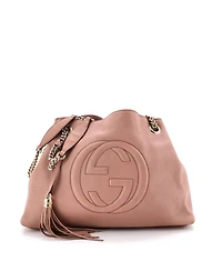 Pre-Owned Gucci Medium Soho Chain Strap Shoulder Bag Leather