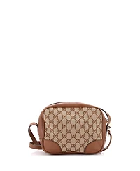 Pre-Owned Gucci Mini Bree Disco Crossbody Bag Gg Canvas with Leather
