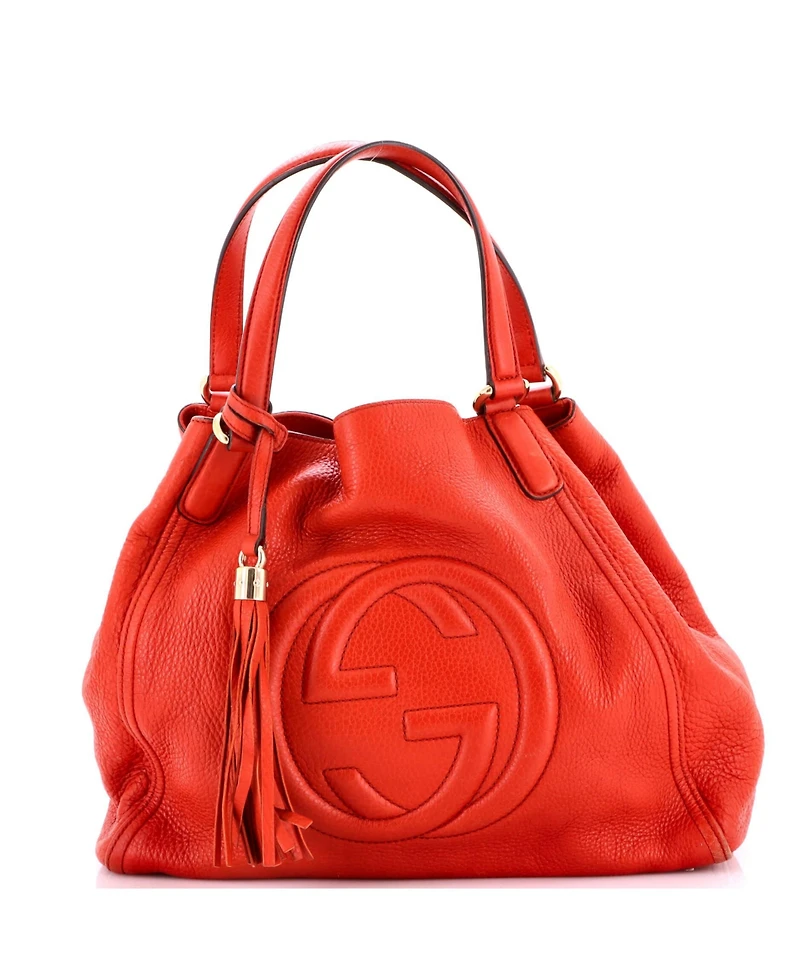Pre-Owned Gucci Medium Soho Shoulder Bag Leather