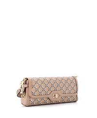 Pre-Owned Gucci Small Luce Shoulder Bag Optical Gg Printed Leather