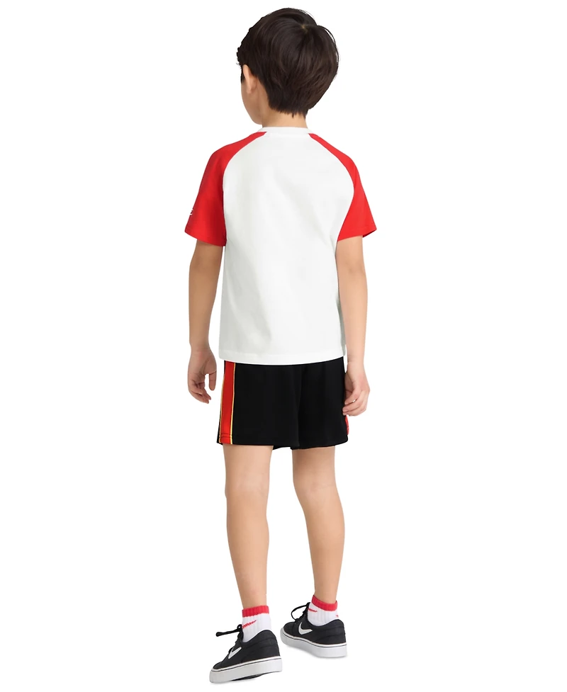 Nike Boys' 4-7 Victory Lap Crewneck T-Shirt and Mesh Shorts, 2-Piece Set