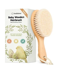 KeaBabies Baby Hair Brush Petite, Oval Cradle Cap Brush, Soft Baby Brush for Infant, Newborn Hairbrush for Girls, Boys, Baby Scalp Brush